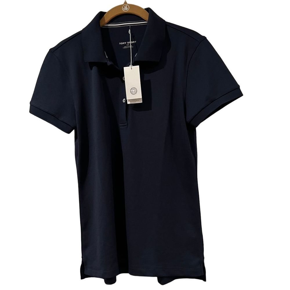 Tory Sport Tech Pique Polo Blue Women’s Size M Golf Tennis Casual Shirt Top
